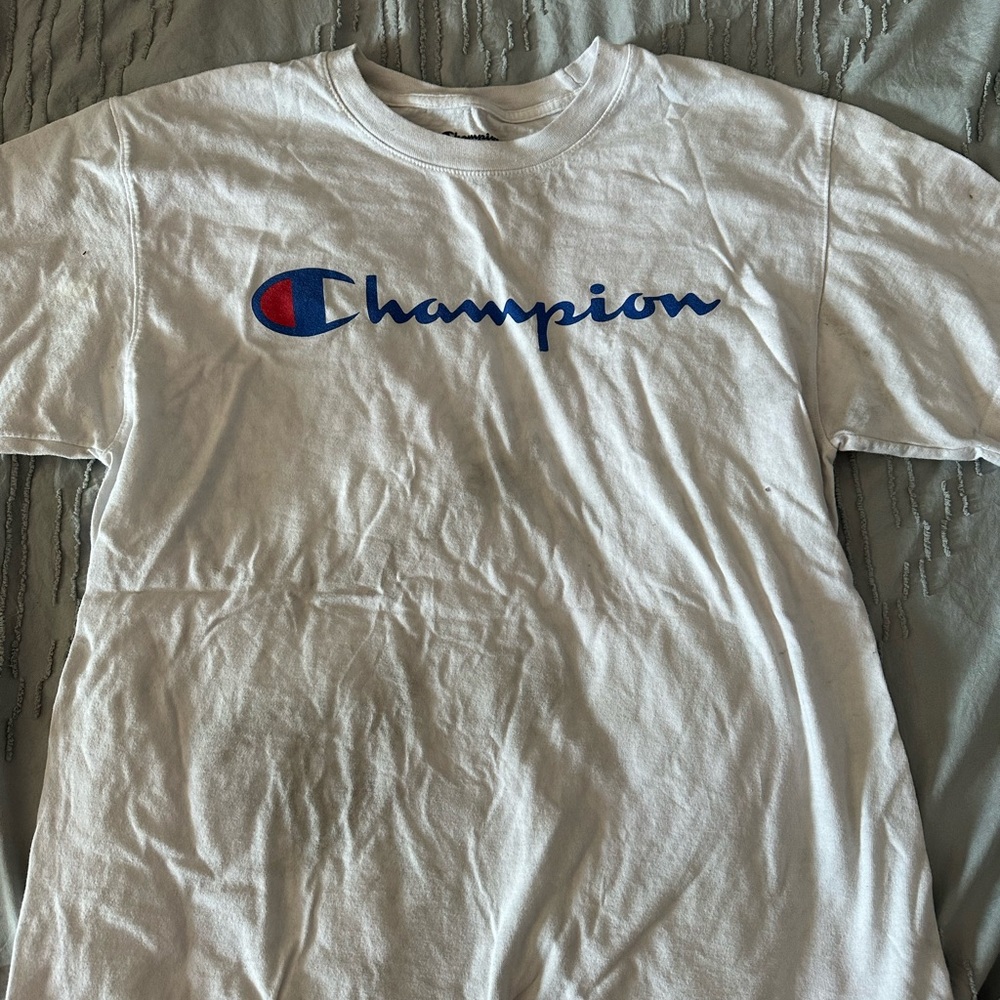 white champion tshirt